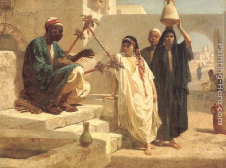 The Song of the Nubian Slave painting - Frederick Goodall The Song of the Nubian Slave art painting